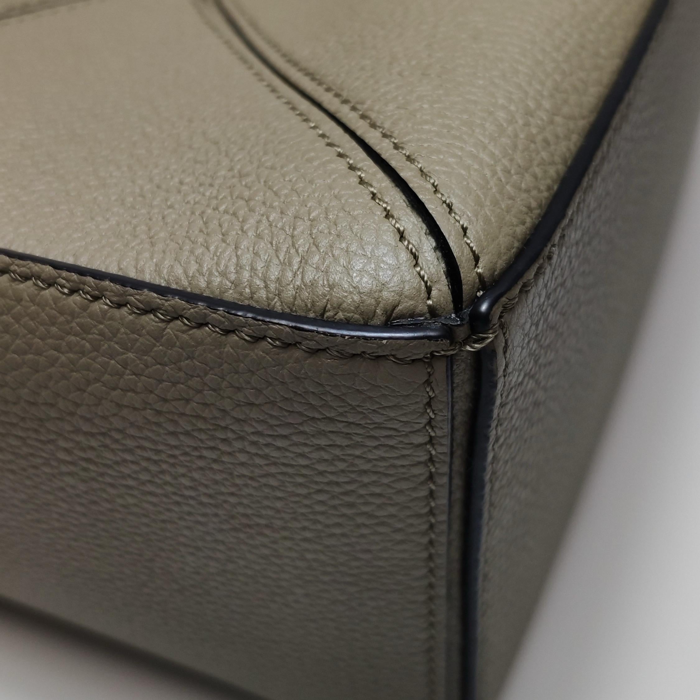 Loewe Puzzle Small Green Calfskin Leather Crossbody Bag 7