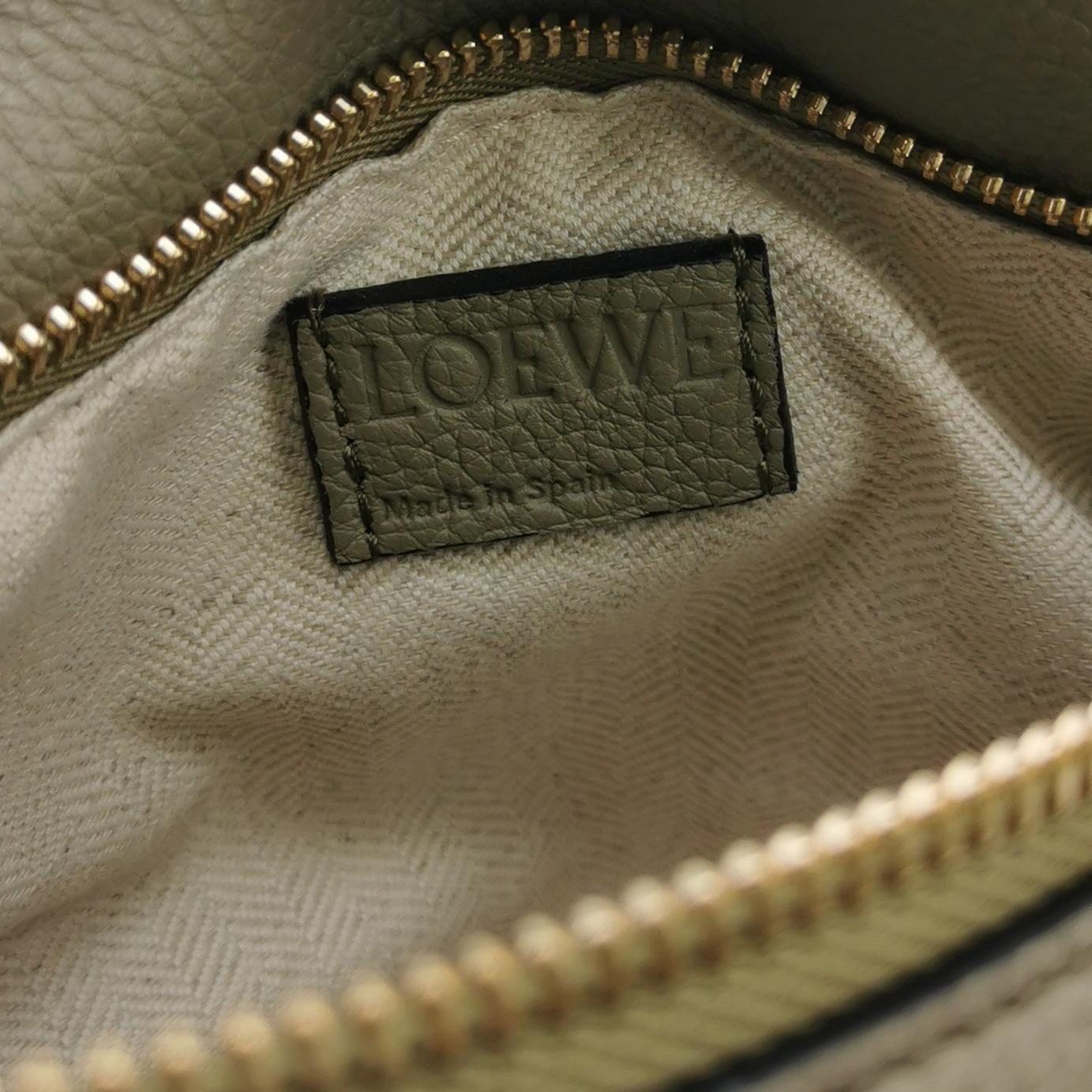Loewe Puzzle Small Green Calfskin Leather Crossbody Bag 2