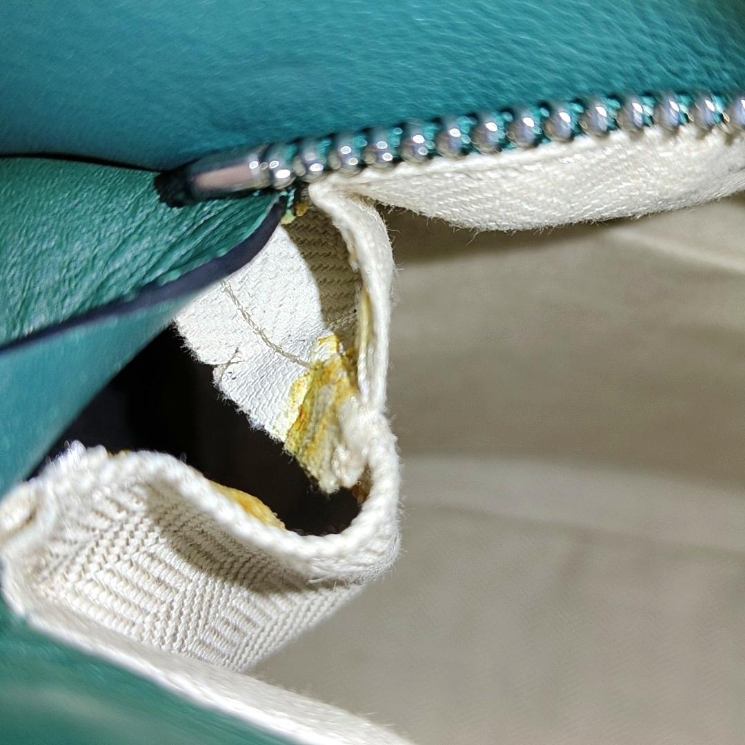 Bolso Crossbody Loewe Puzzle Pequeño Rayas Verde Naranja 2019 en venta 6