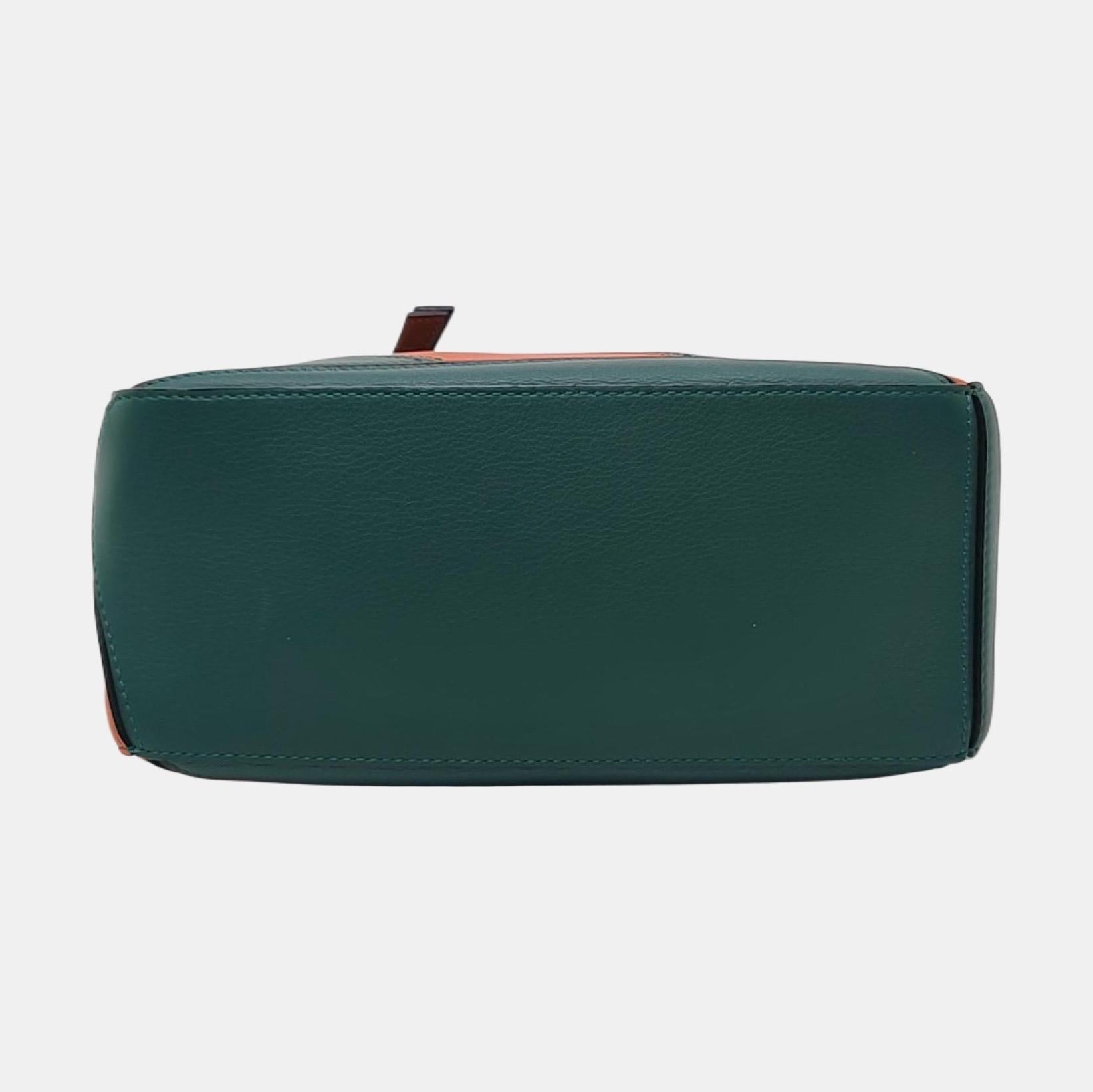 Bolso Crossbody Loewe Puzzle Pequeño Rayas Verde Naranja 2019 en venta 1