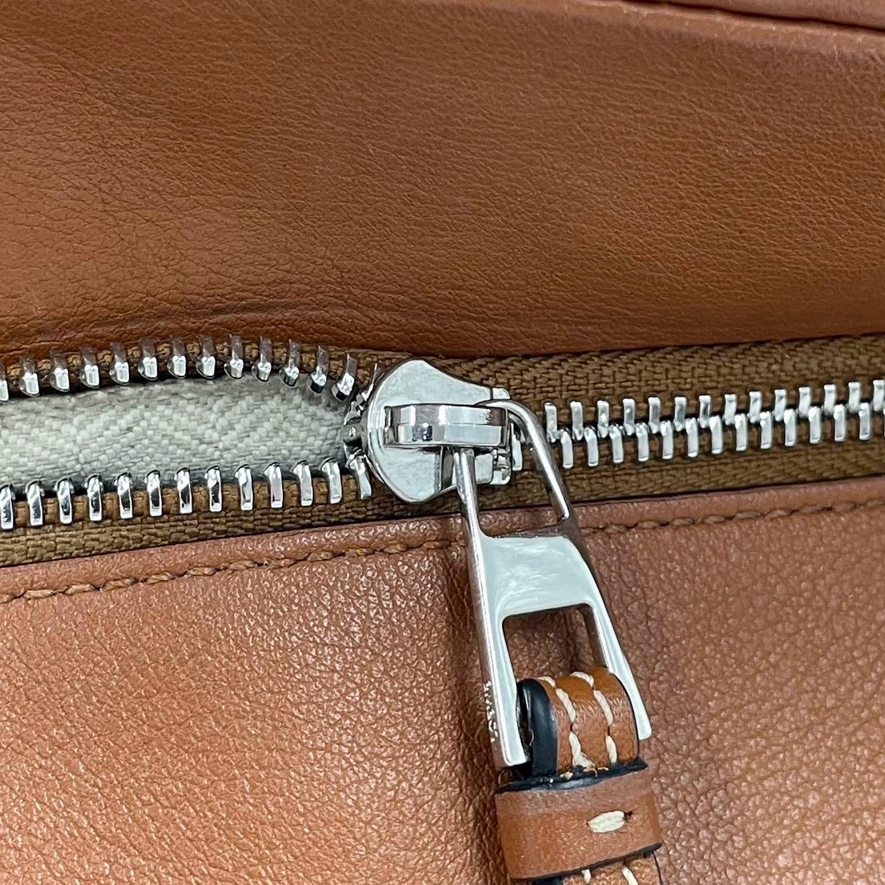 Loewe Puzzle Small Leather Woven Braided Brown Tan Crossbody Bag 10