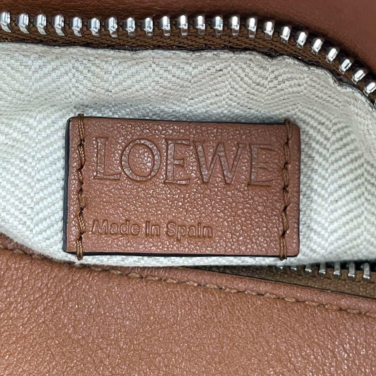 Loewe Puzzle Small Leather Woven Braided Brown Tan Crossbody Bag 2