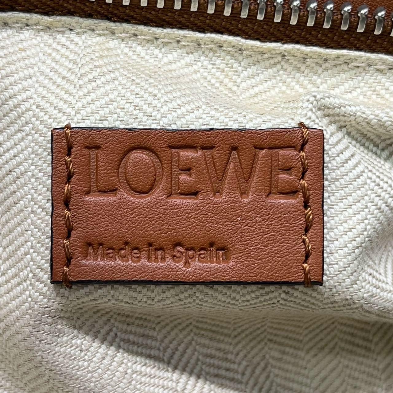 Loewe Puzzle Small Leather Woven Caramel Tan Crossbody Bag 1