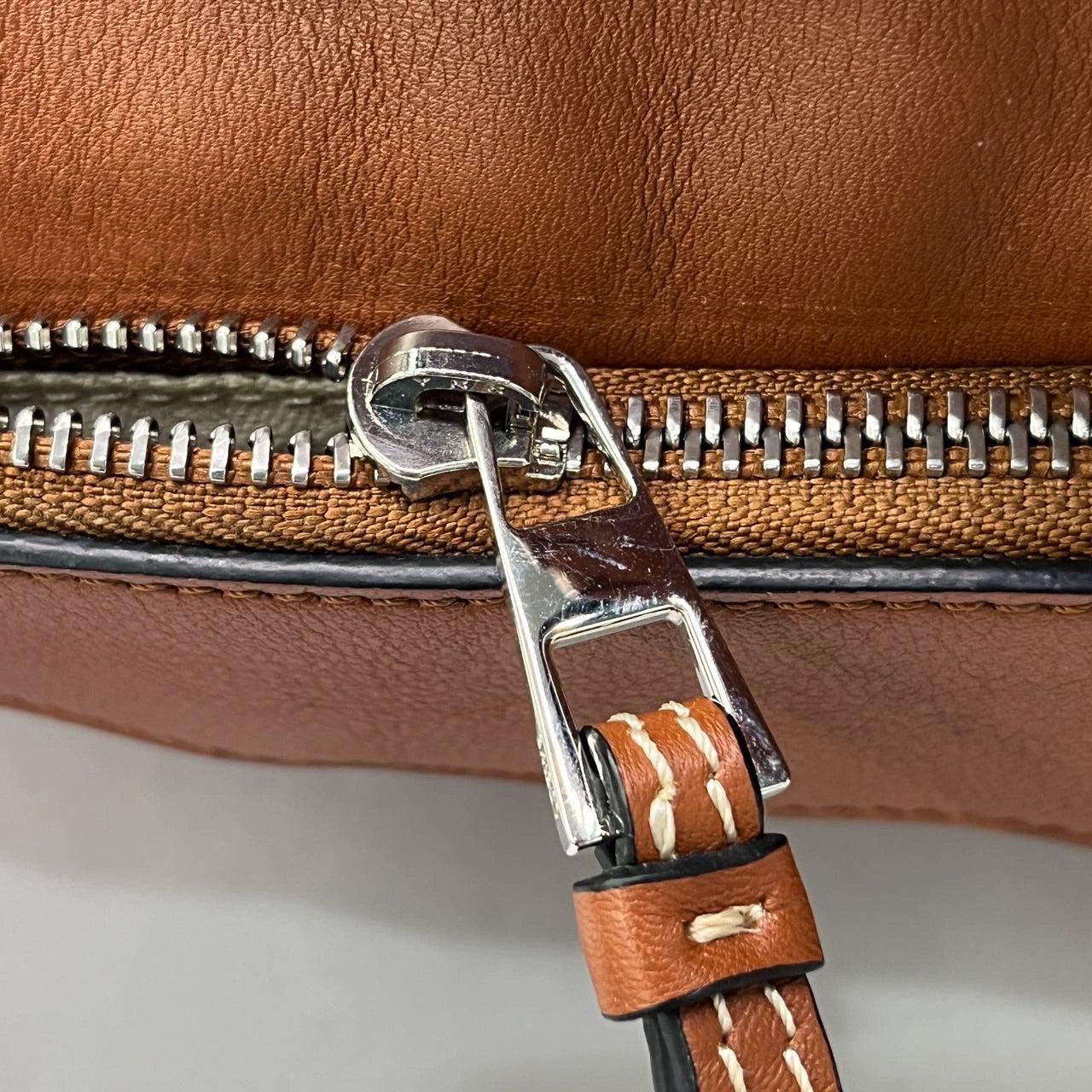 Loewe Puzzle Small Leather Woven Caramel Tan Crossbody Bag 4