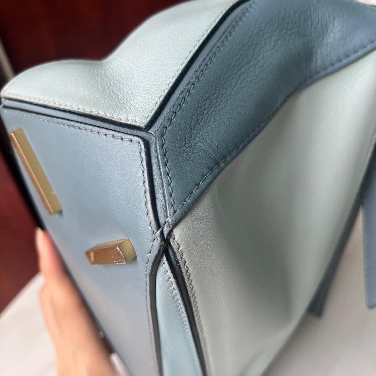 Loewe Puzzle Small Multi tone Blue Leather Crossbody Bag 8