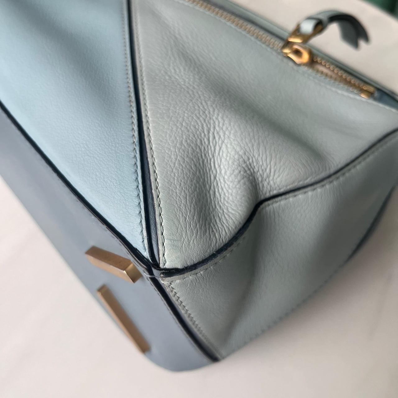 Loewe Puzzle Small Multi tone Blue Leather Crossbody Bag 9