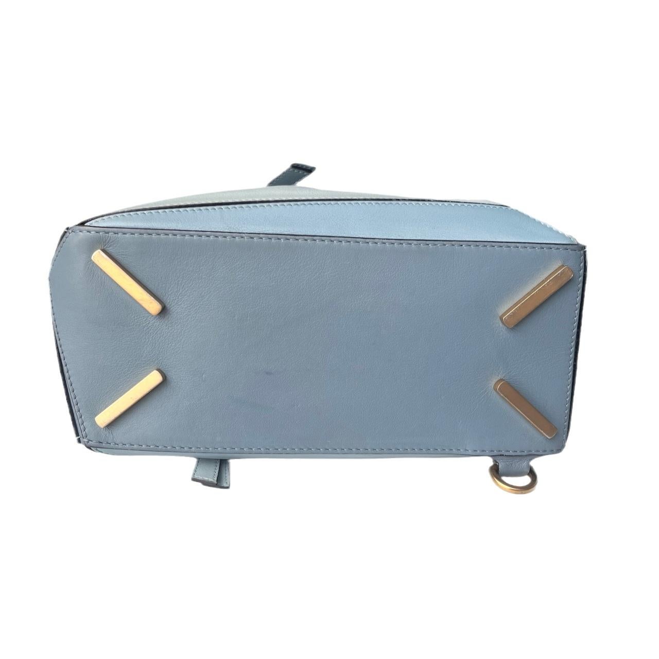 Women's Loewe Puzzle Small Multi tone Blue Leather Crossbody Bag