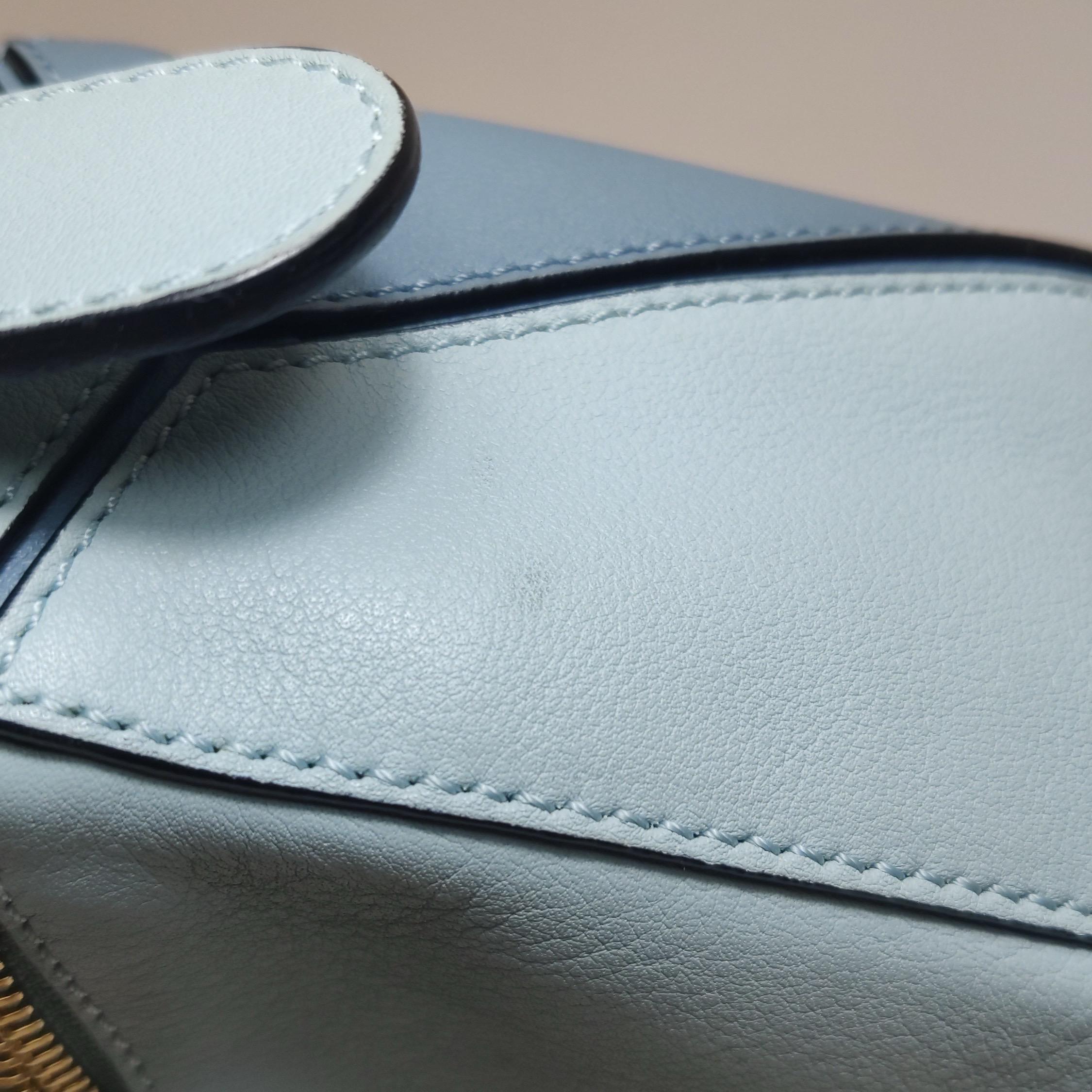 Bolso Loewe Puzzle Pequeño Piel de Becerro Azul Multicolor en venta 8
