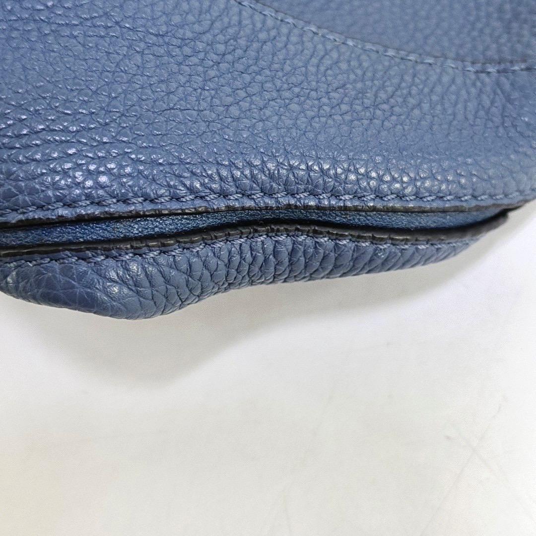 Loewe Puzzle Small Navy Calfskin leather bag For Sale 7