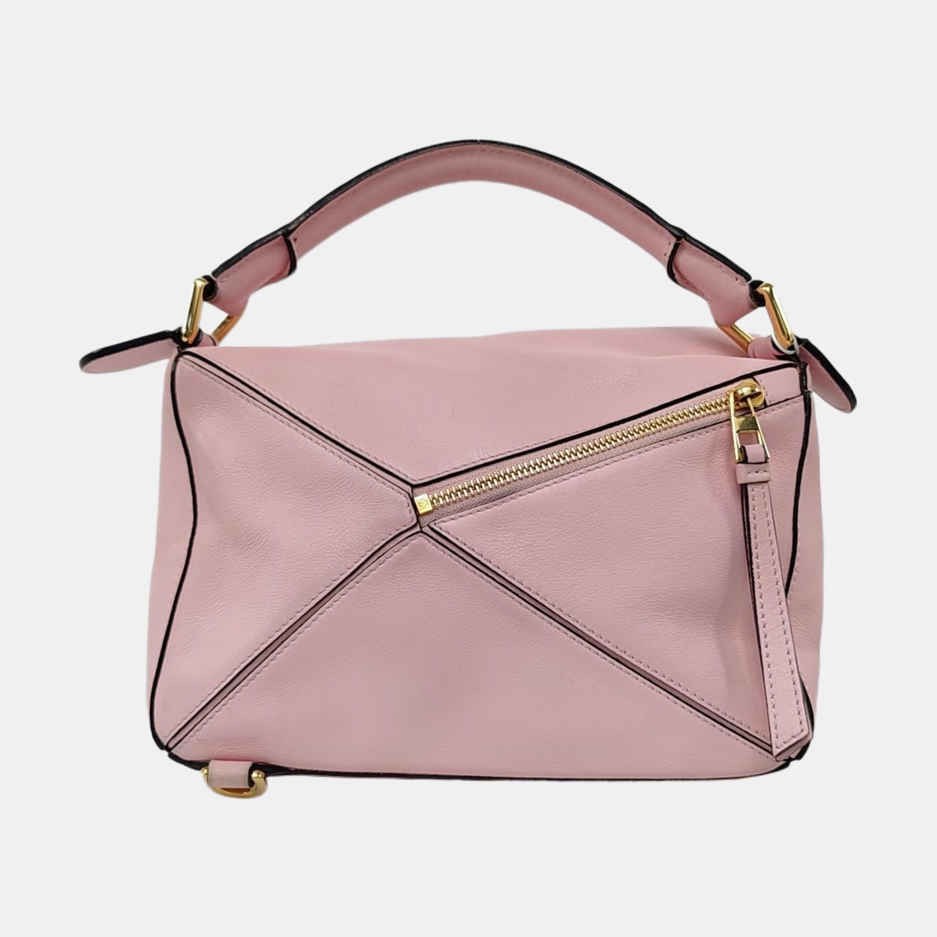 Loewe Puzzle Kleine rosa Umhängetasche Damen im Angebot