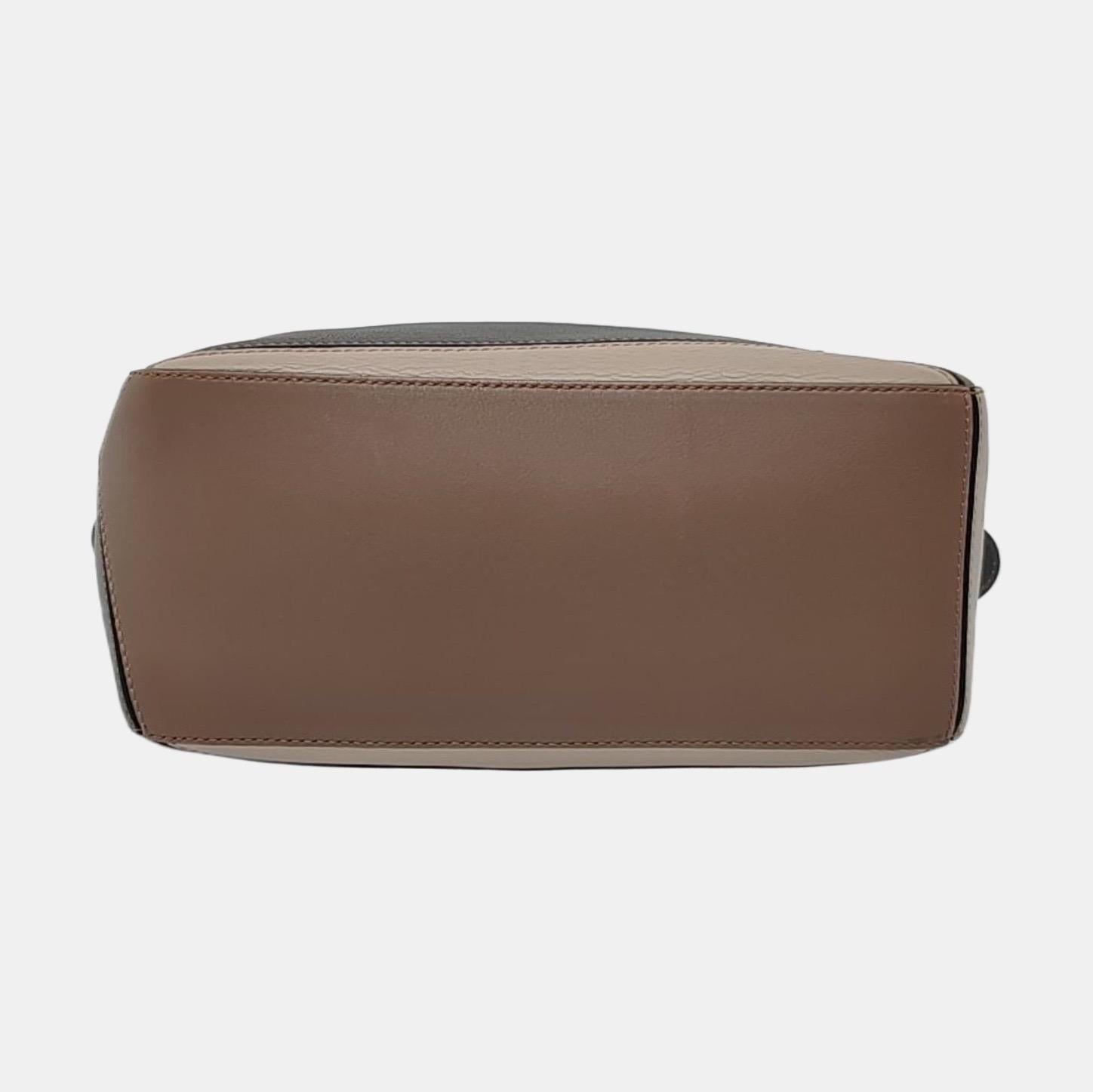 Loewe Puzzle Small Tricolor Black Grey Calfskin leather bag For Sale 3