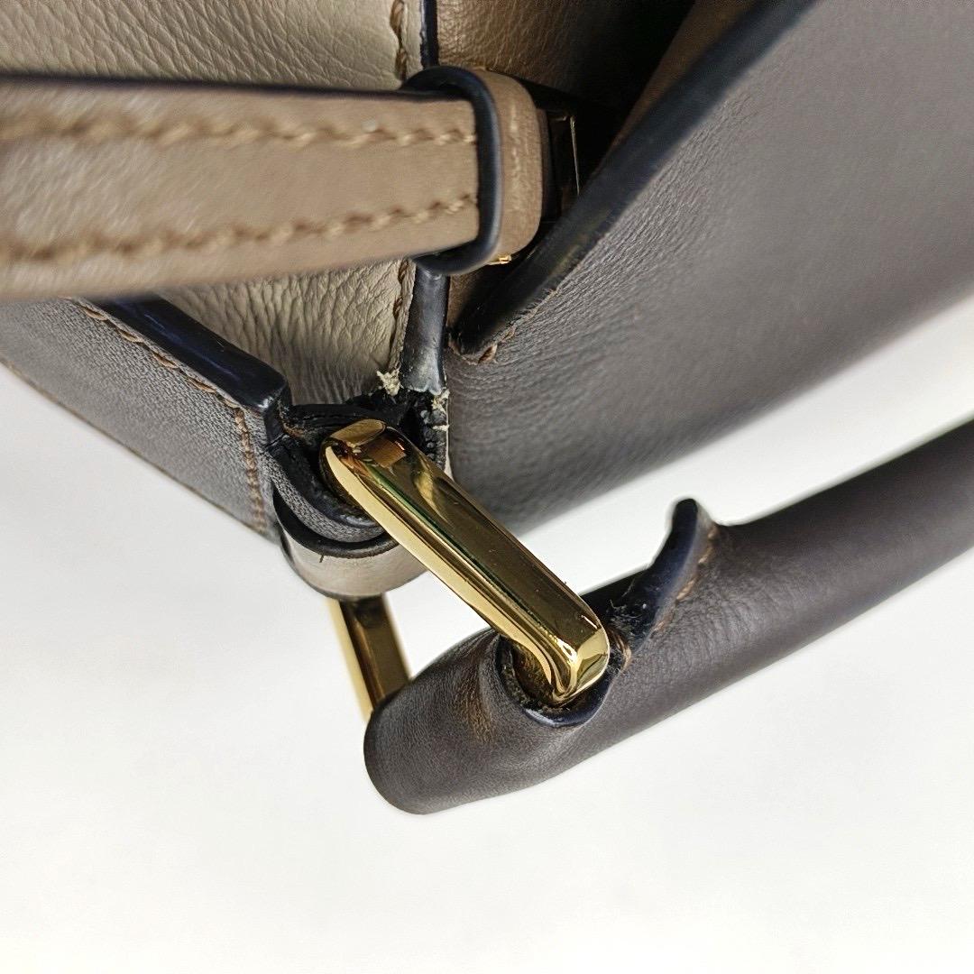 Loewe Puzzle Small Tricolor Black Grey Calfskin leather bag For Sale 5