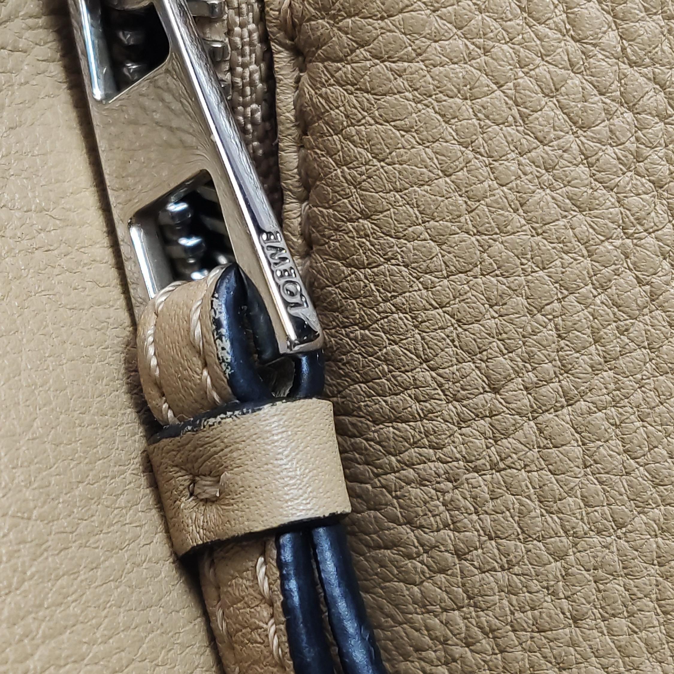 Loewe Puzzle Small Tricolor Brown Beige Yellow Crossbody Bag 14
