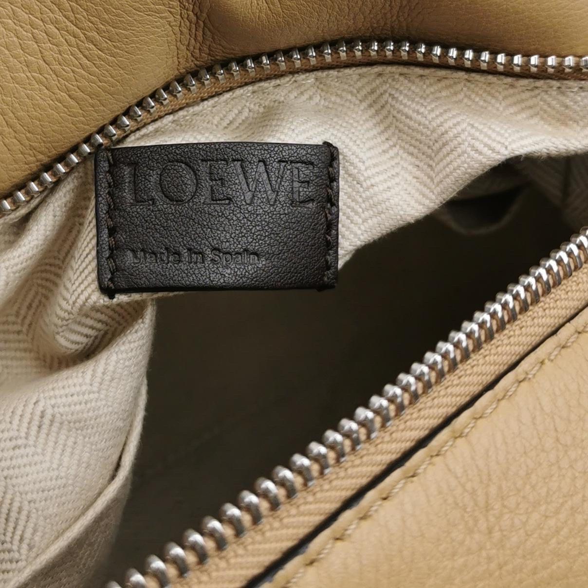 Loewe Puzzle Small Tricolor Brown Beige Yellow Crossbody Bag 3