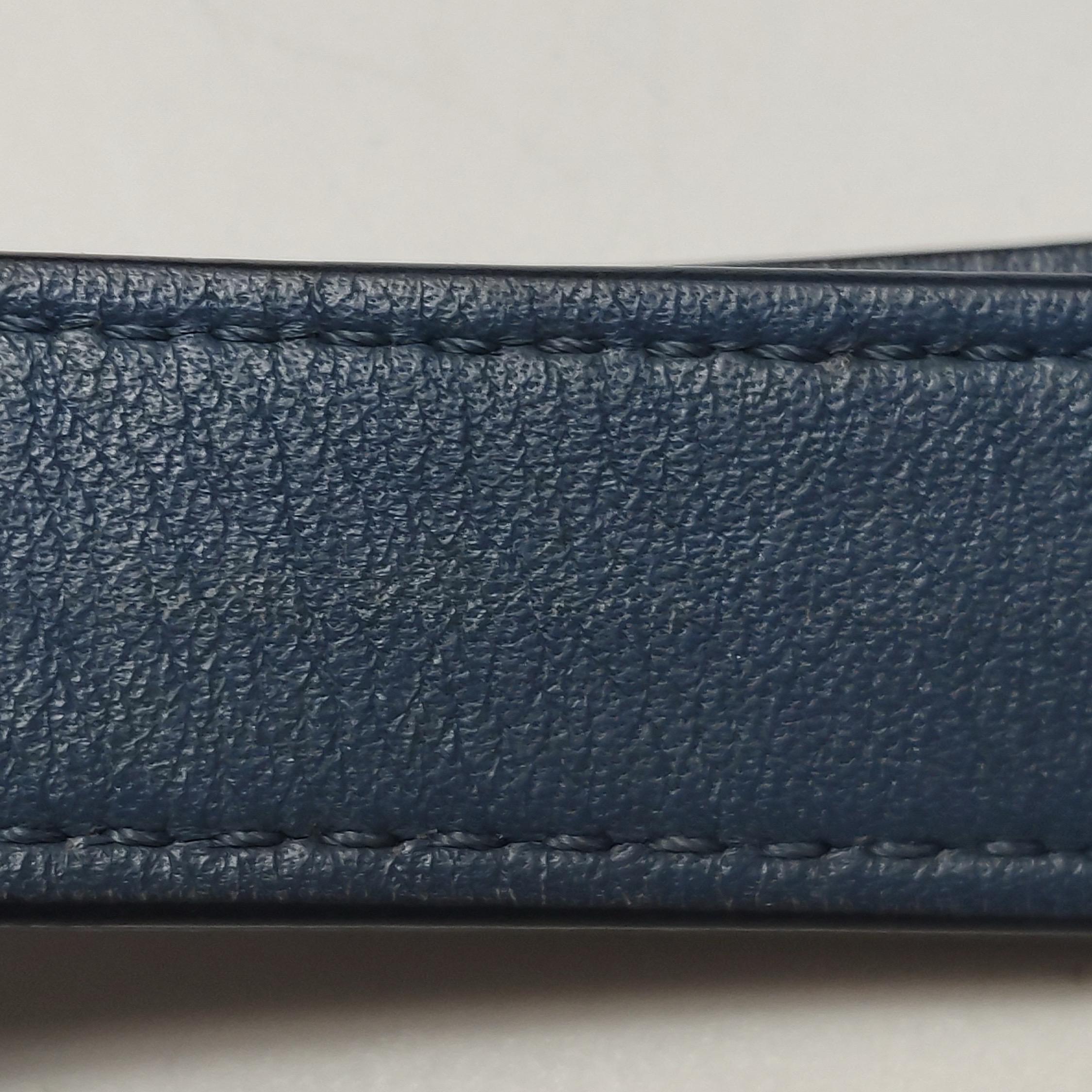 Loewe Puzzle Small Tricolor Navy Calfskin leather bag For Sale 6