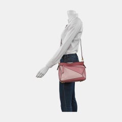 Loewe Puzzle Small Tricolor Pink Crossbody Bag