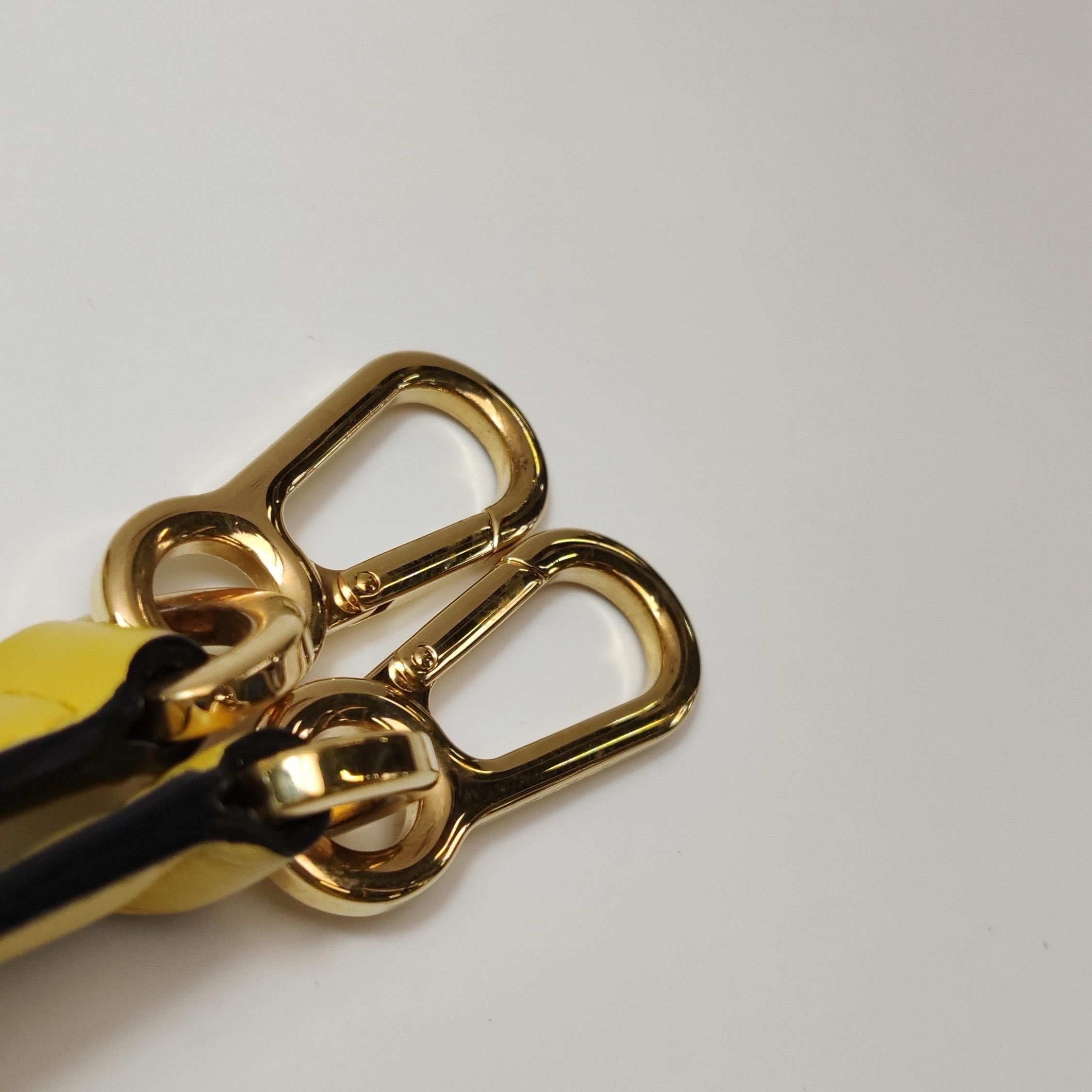 Loewe Puzzle Small Yellow Brown Stripes Crossbody Bag 6