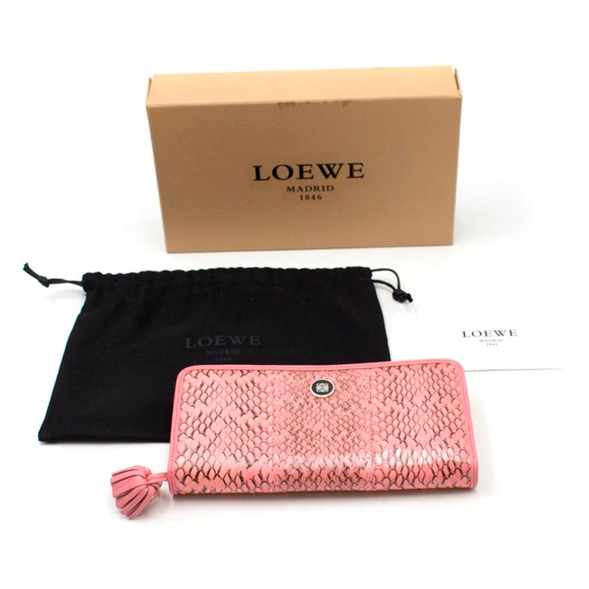Loewe Python Leather Wallet 5