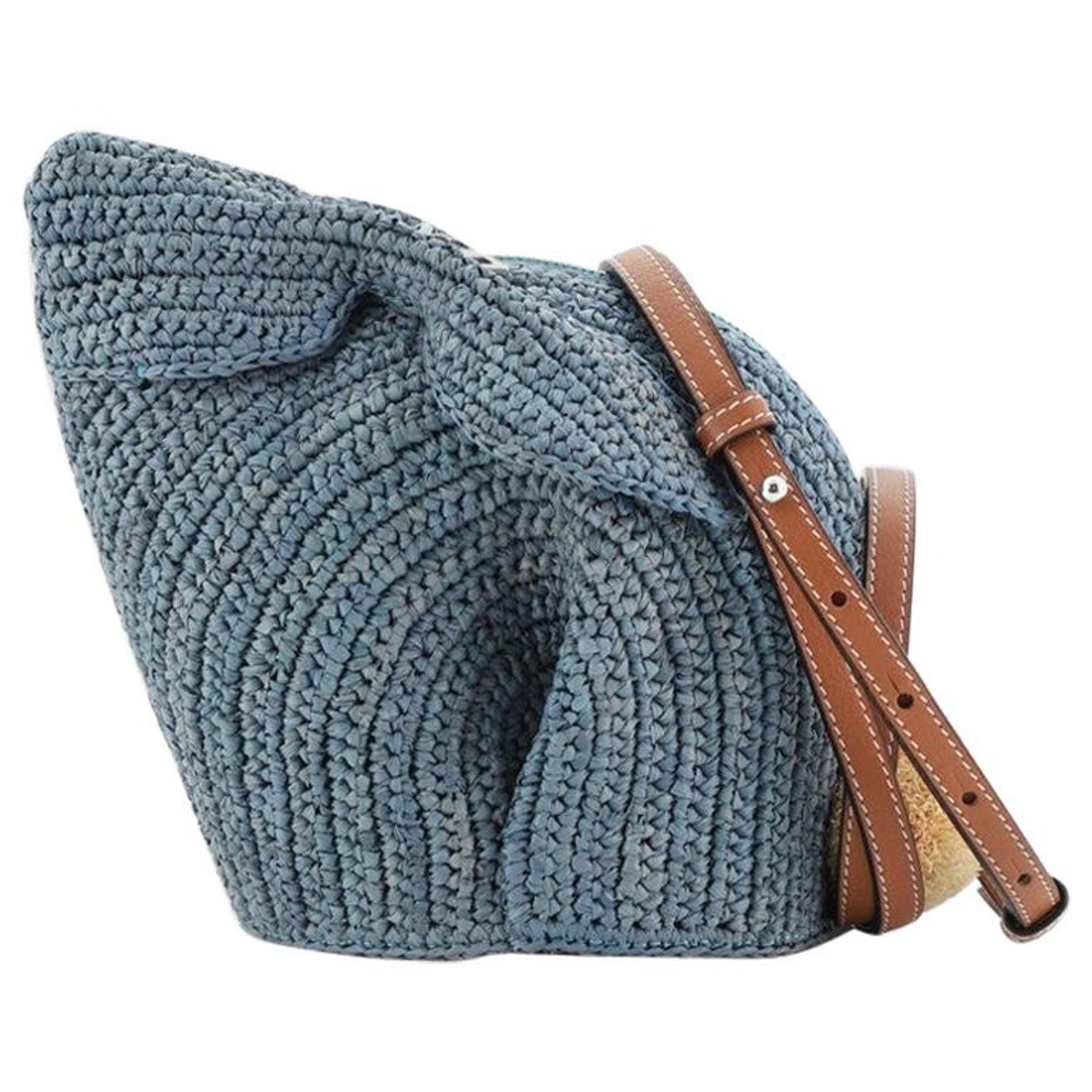 Loewe // Raffia Gate Crossbody Bag – VSP Consignment