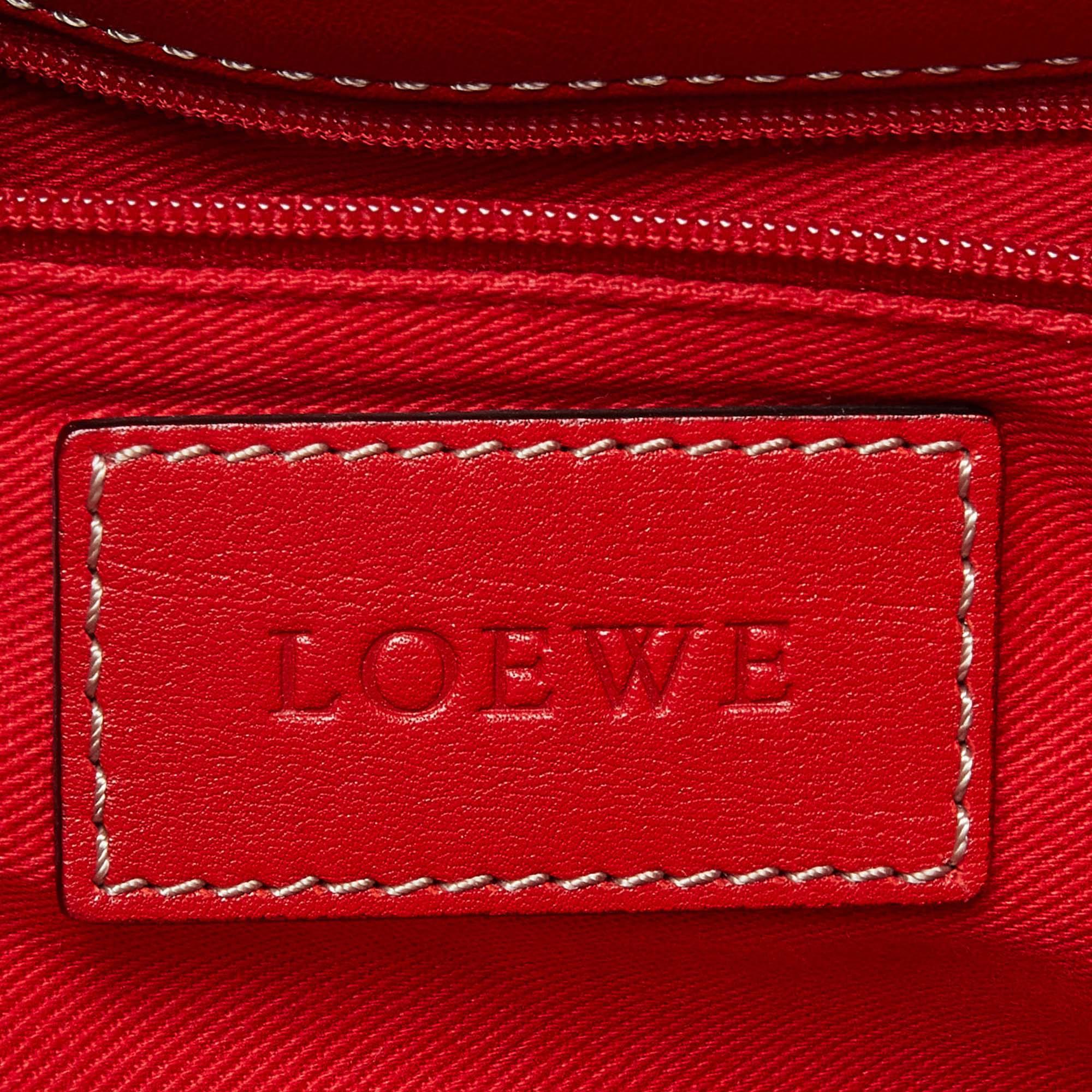 Loewe Red Leather Tote with Wallet 4