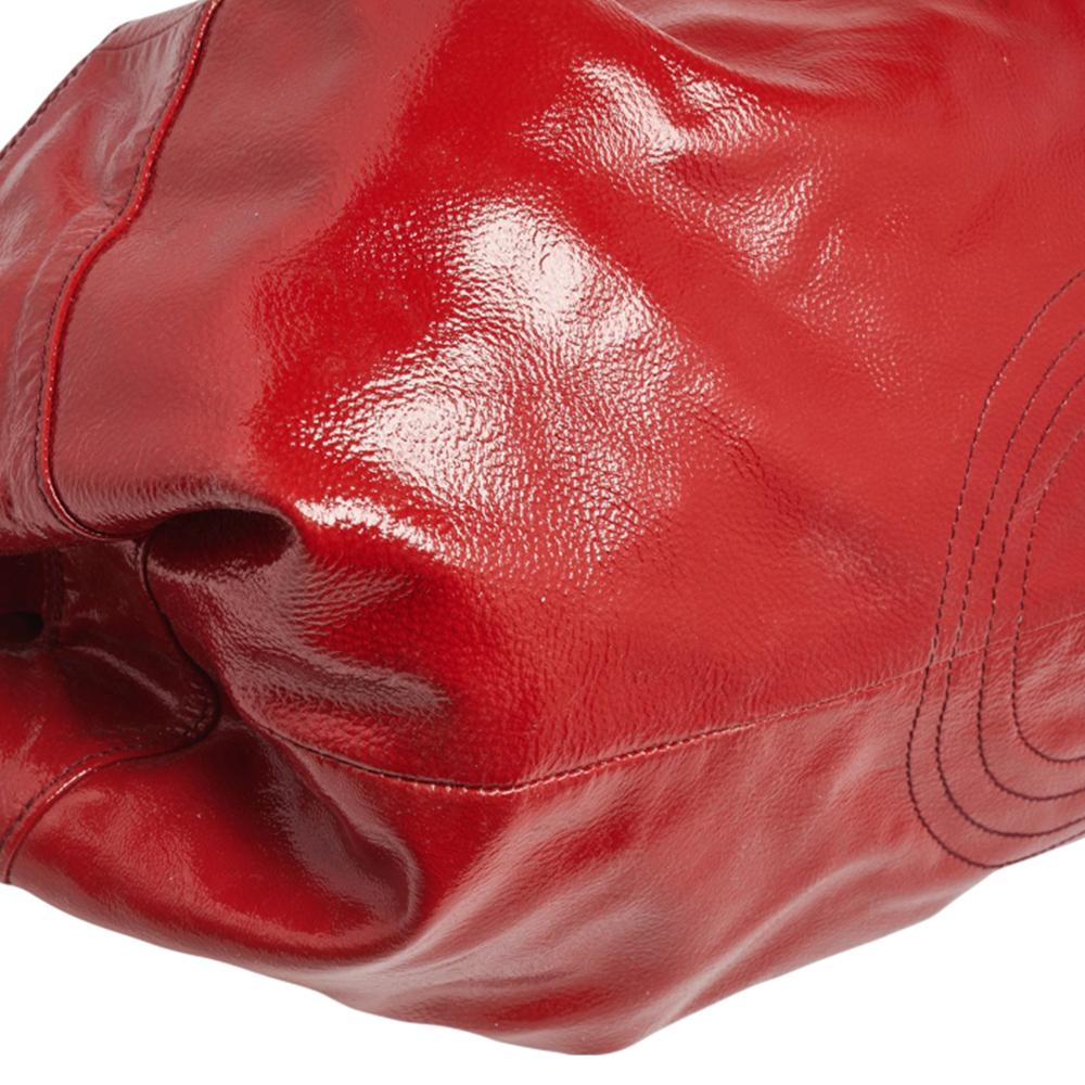 Loewe Red Patent Leather Aire Hobo 5