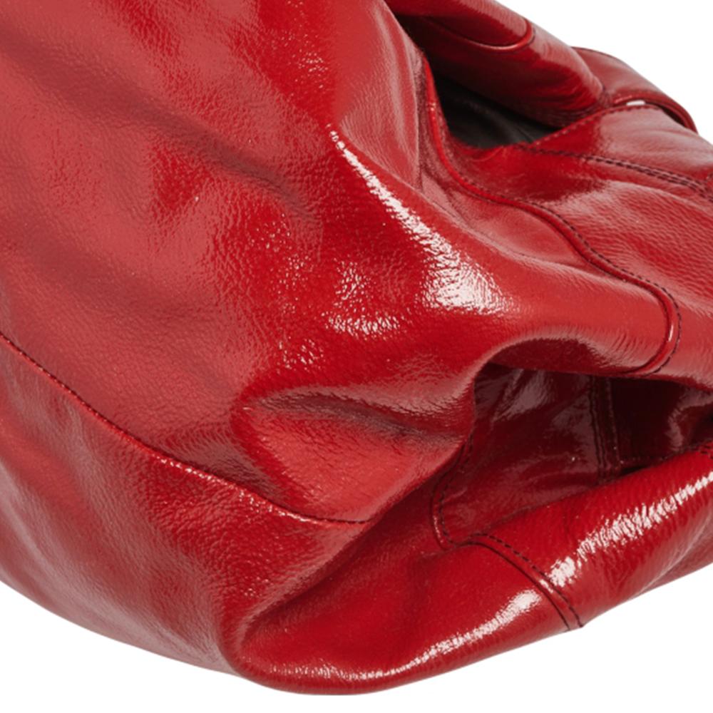 Loewe Red Patent Leather Aire Hobo 3