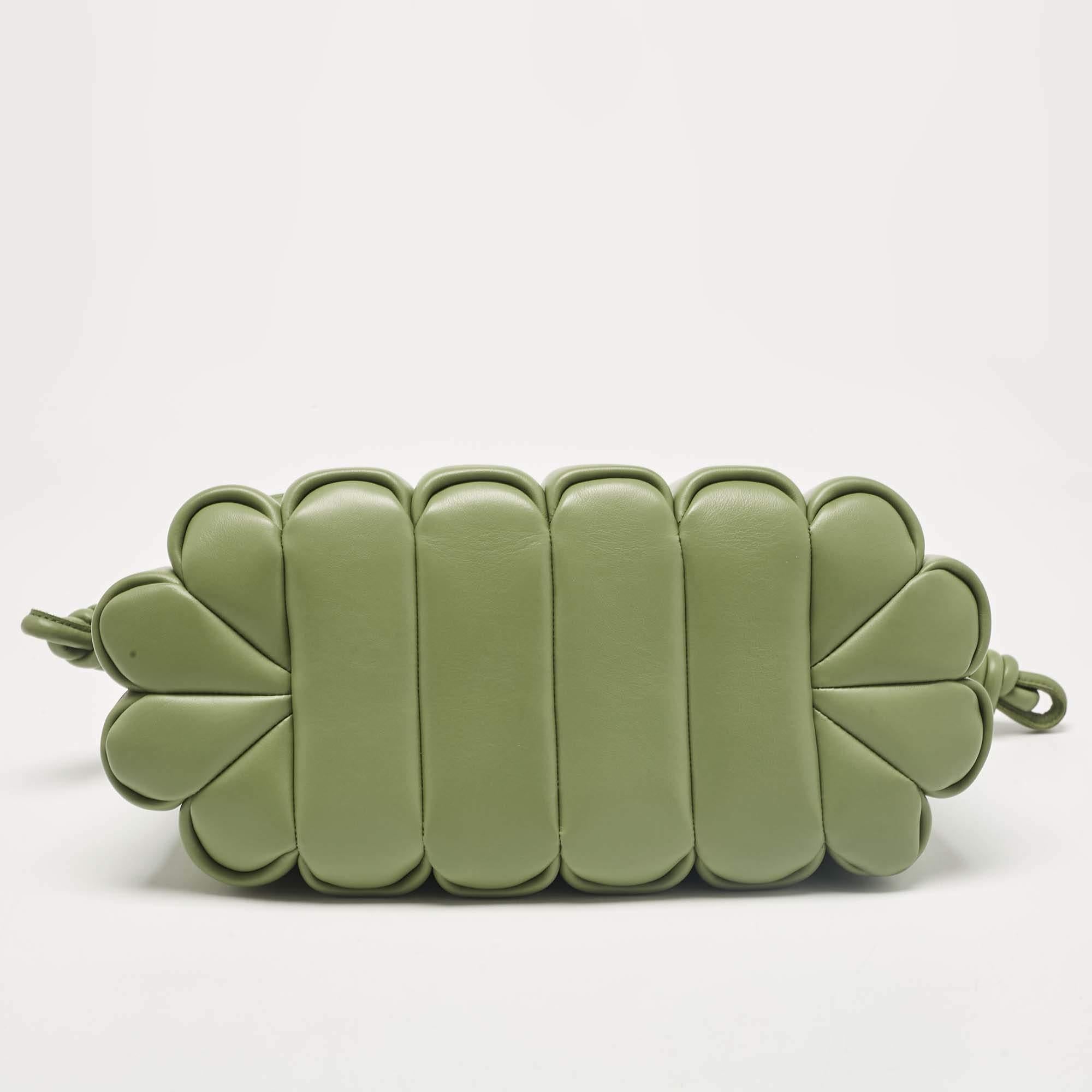 Loewe Rosemary Leather Ondas Flamenco Knot Shoulder Bag 1