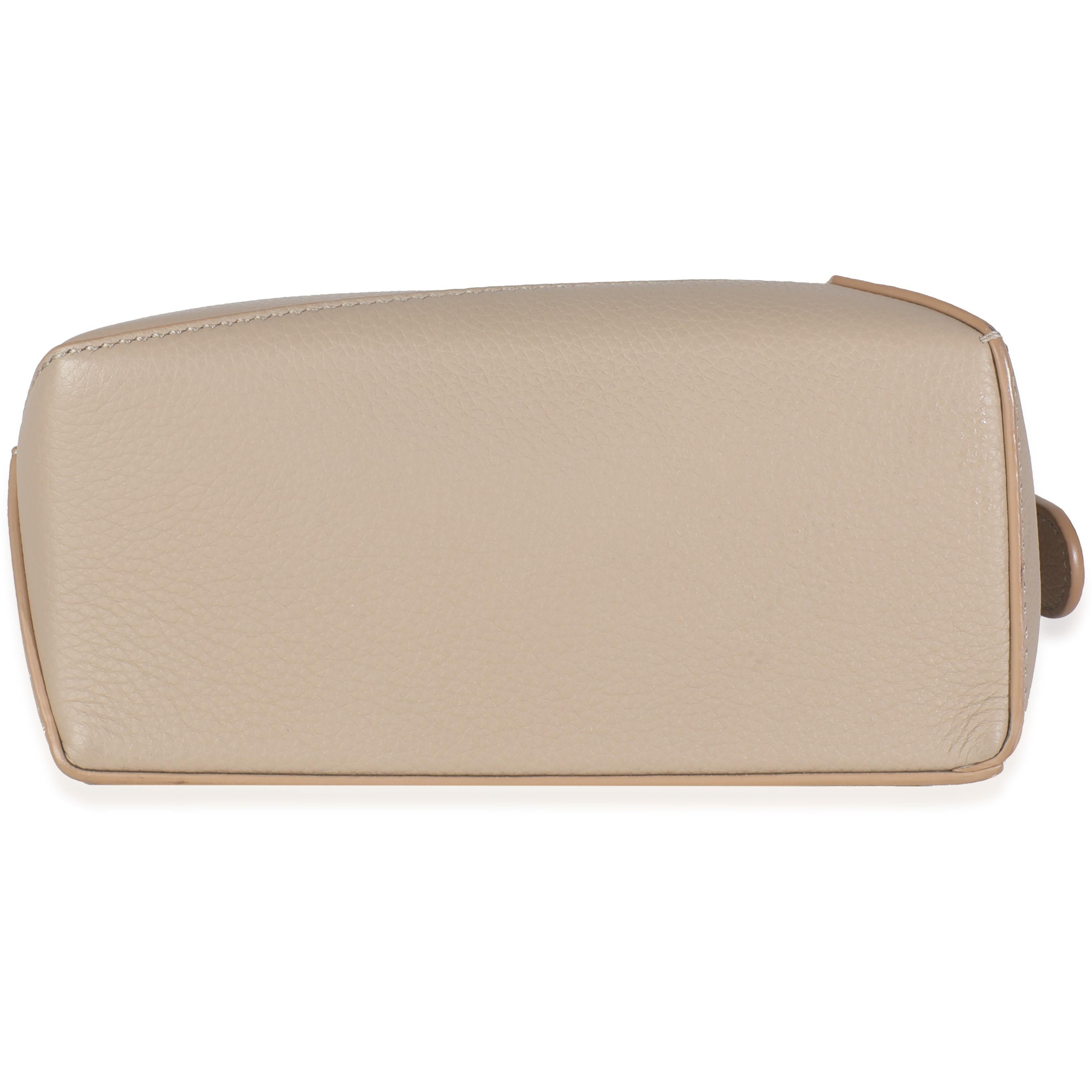 Loewe Sand Calfskin Mini Puzzle Edge Bag in vendita 3