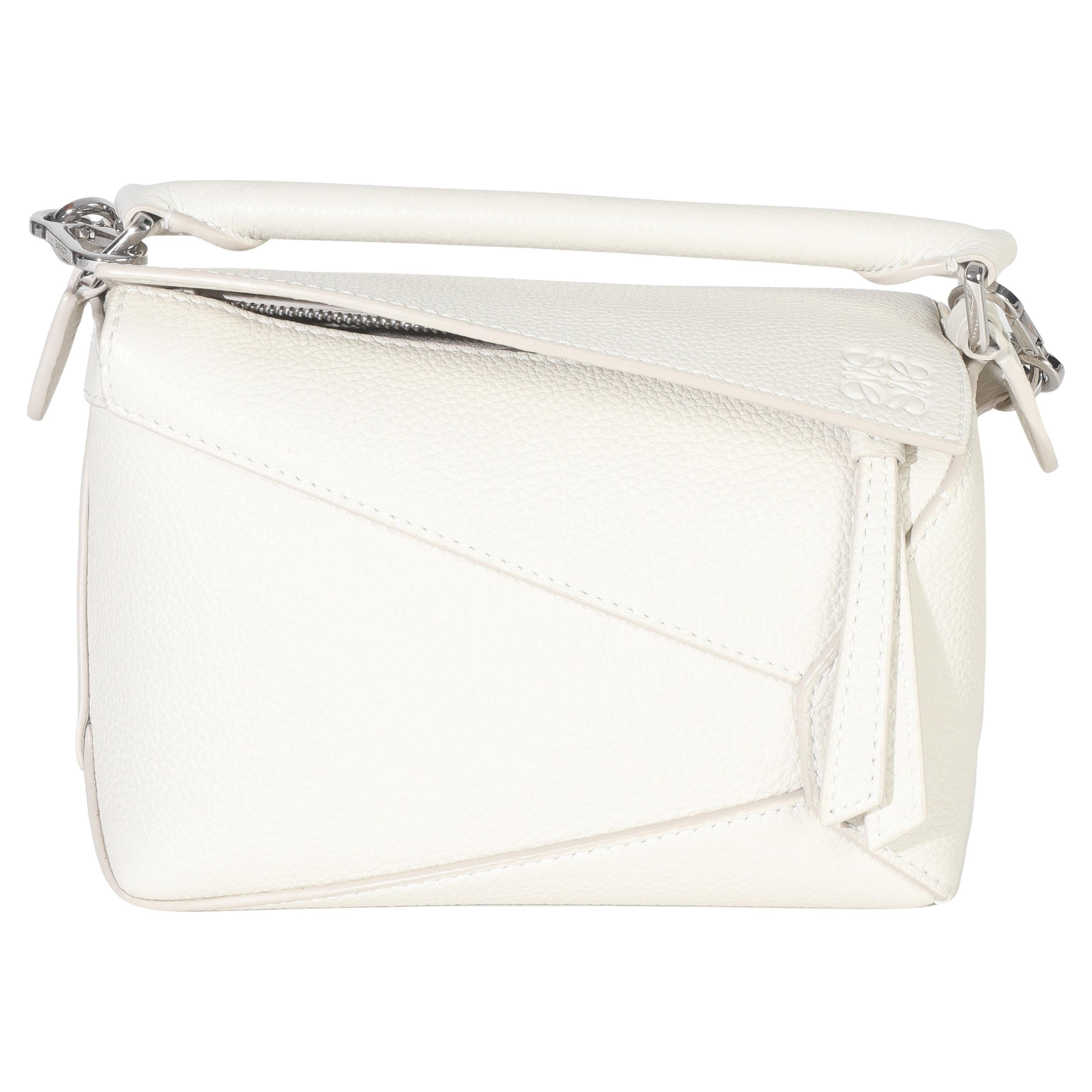 Loewe Sand Grained Calfskin Mini Puzzle Edge Bag en venta
