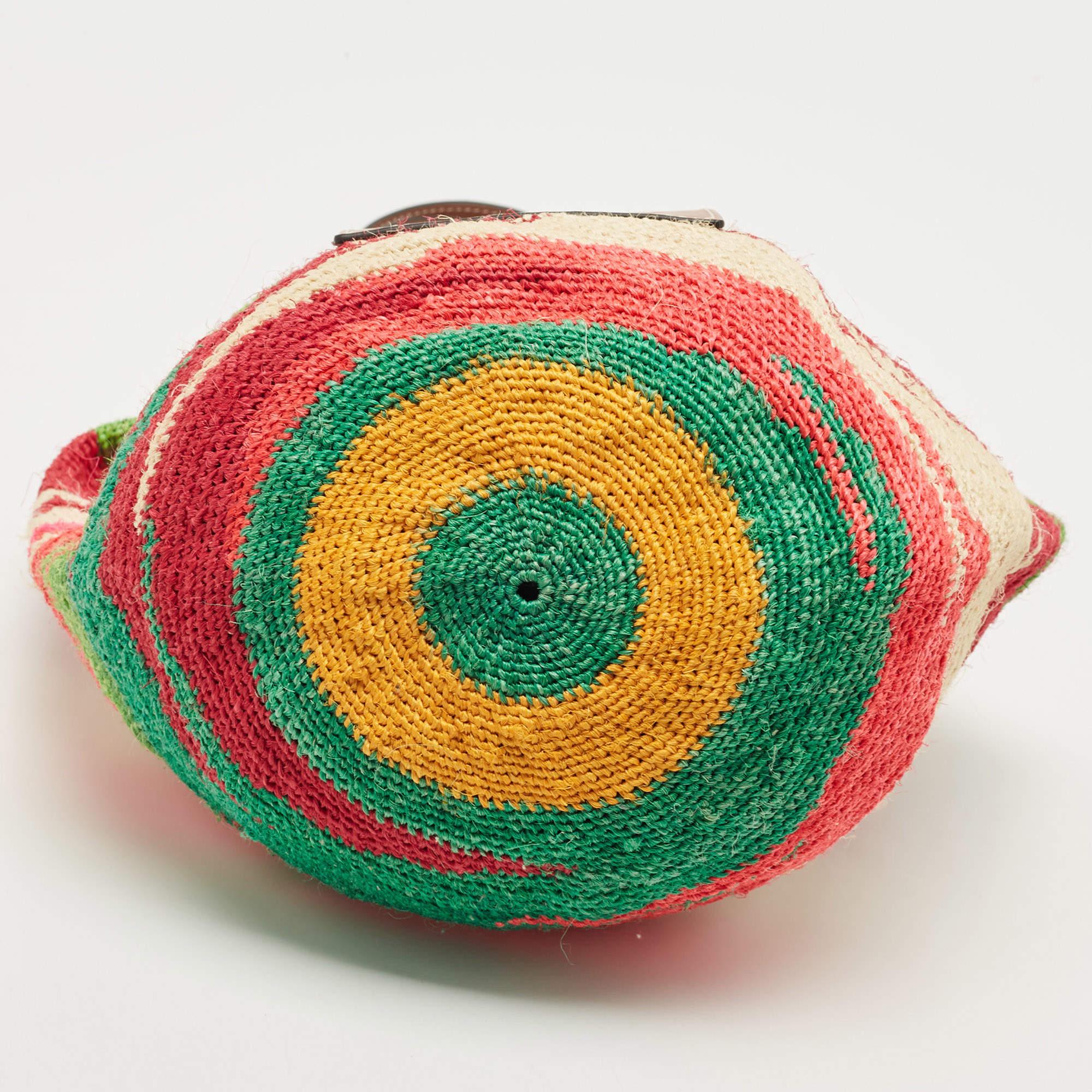 Women's LOEWE Shigra Pattern Woven Straw Basket Bag