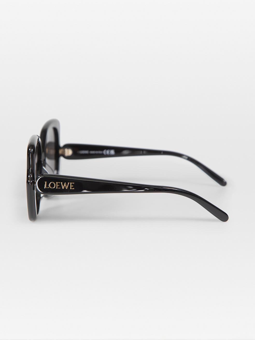 Loewe Shiny Black Butterfly Sunglasses For Sale 1