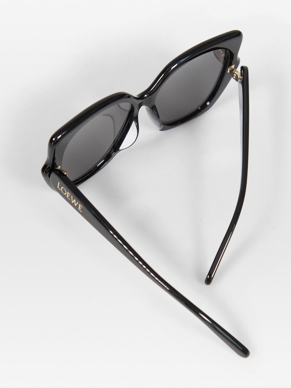 Loewe Shiny Black Butterfly Sunglasses For Sale 3