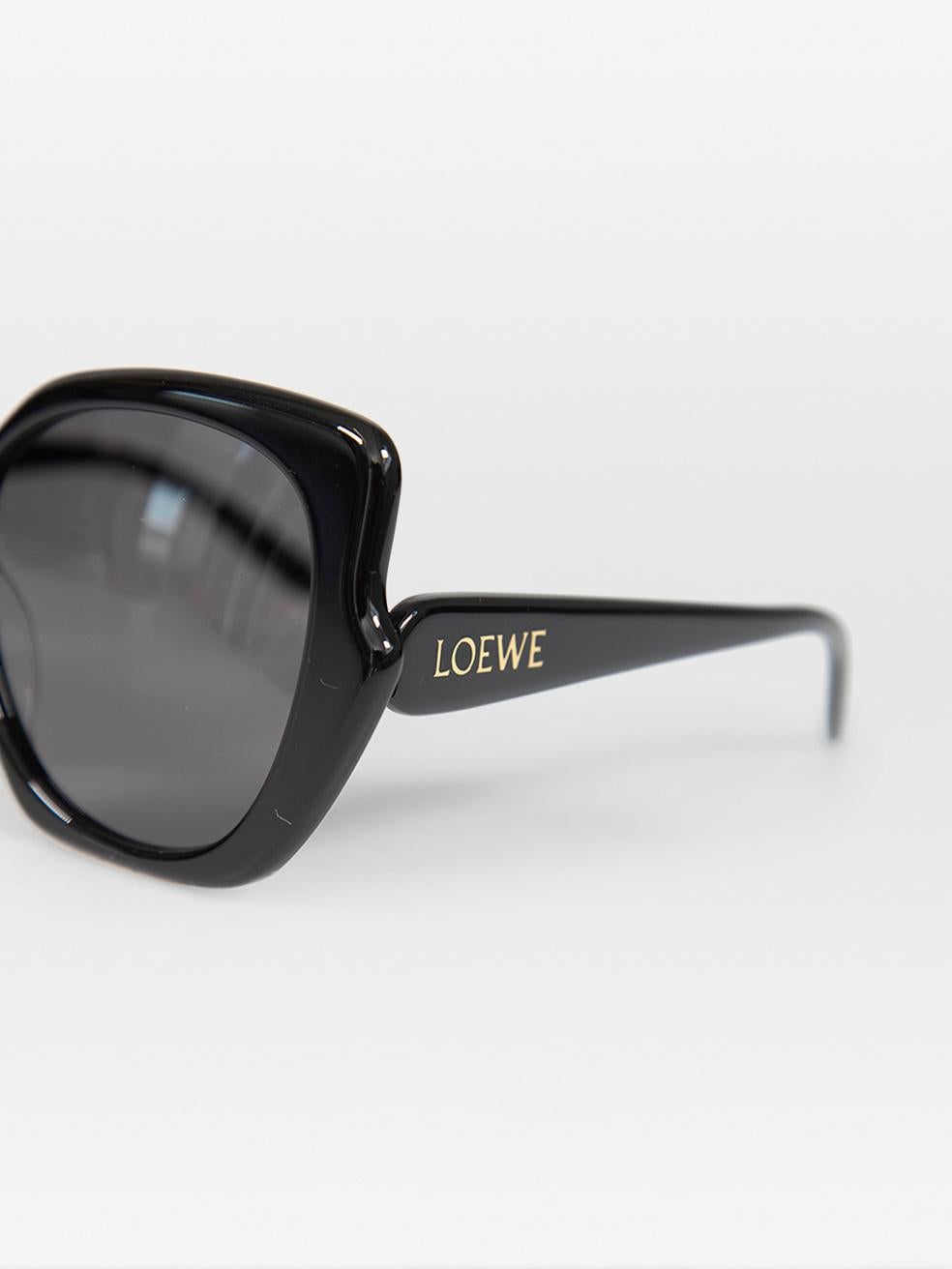 Loewe Shiny Black Butterfly Sunglasses For Sale 4
