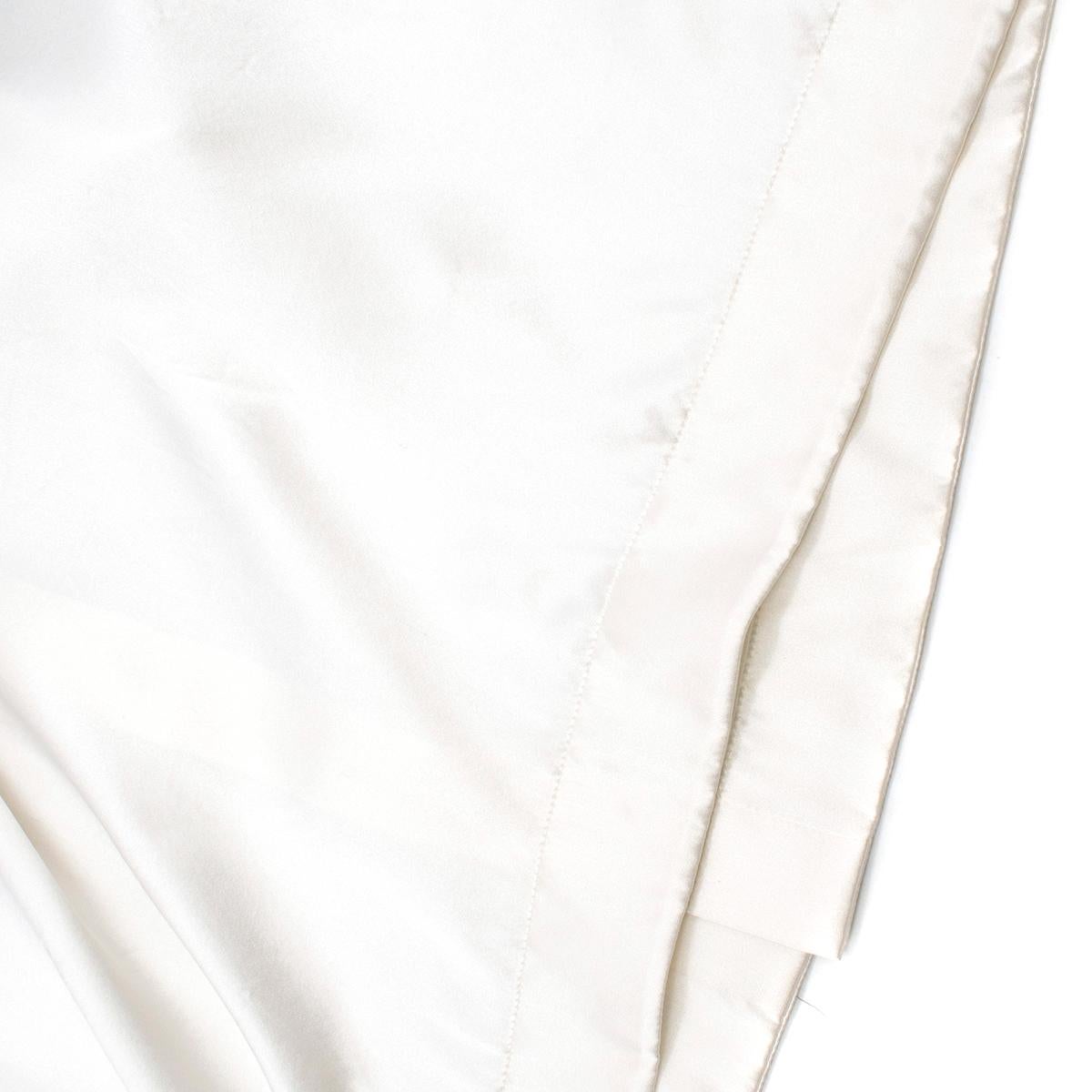 Women's Loewe Silk Black & White Drape Print Button Back Top estimated SIZE L
