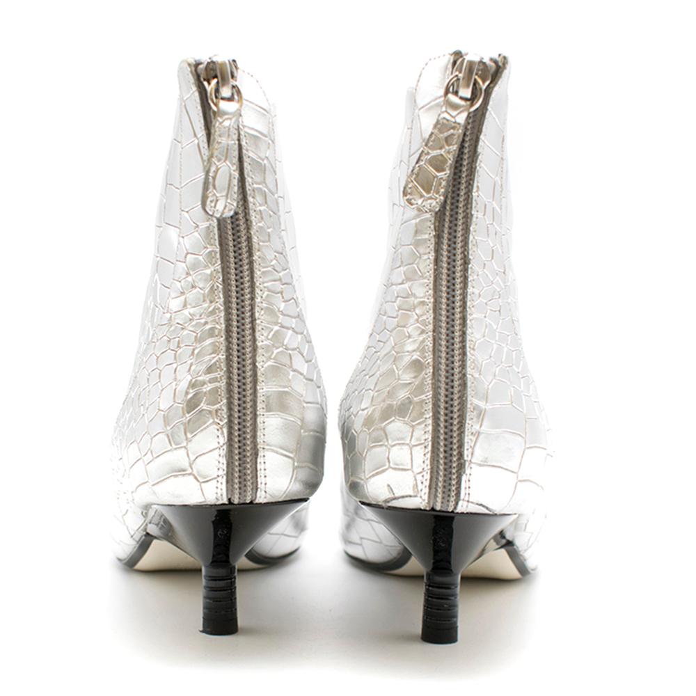 silver crocodile boots