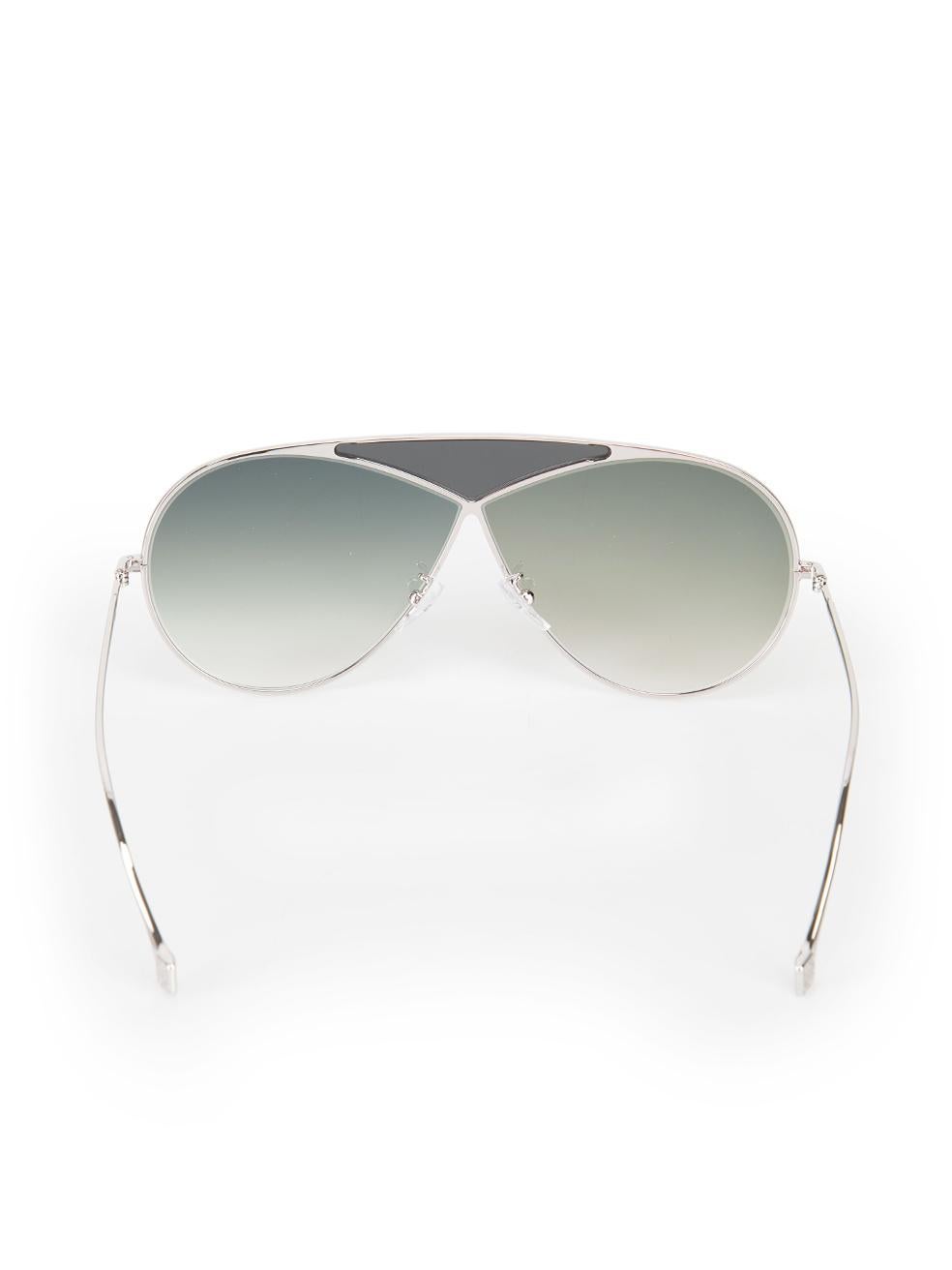 Women's Loewe Silver Puzzle Gradient Aviator Sunglasses