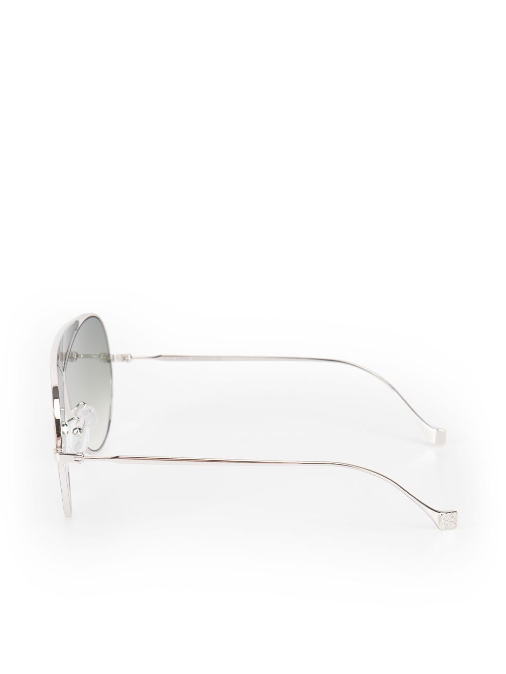 Loewe Silver Puzzle Gradient Aviator Sunglasses 1