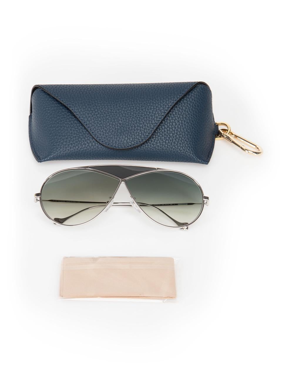 Loewe Silver Puzzle Gradient Aviator Sunglasses 4