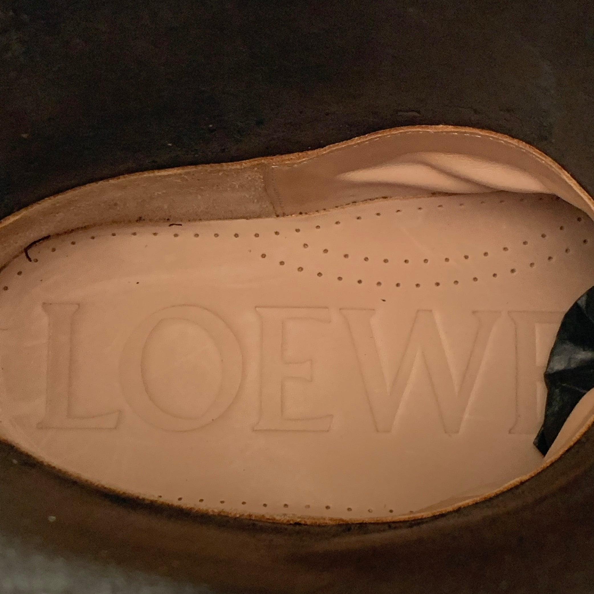 LOEWE Size 9 Campo Black Silver Harness Leather Pull On Boots For Sale 4
