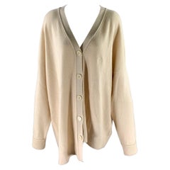LOEWE Cardigan asymétrique en cachemire crème Taille M