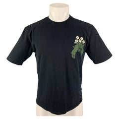 LOEWE Size S Black Morris Fox Graphic Cotton T-shirt