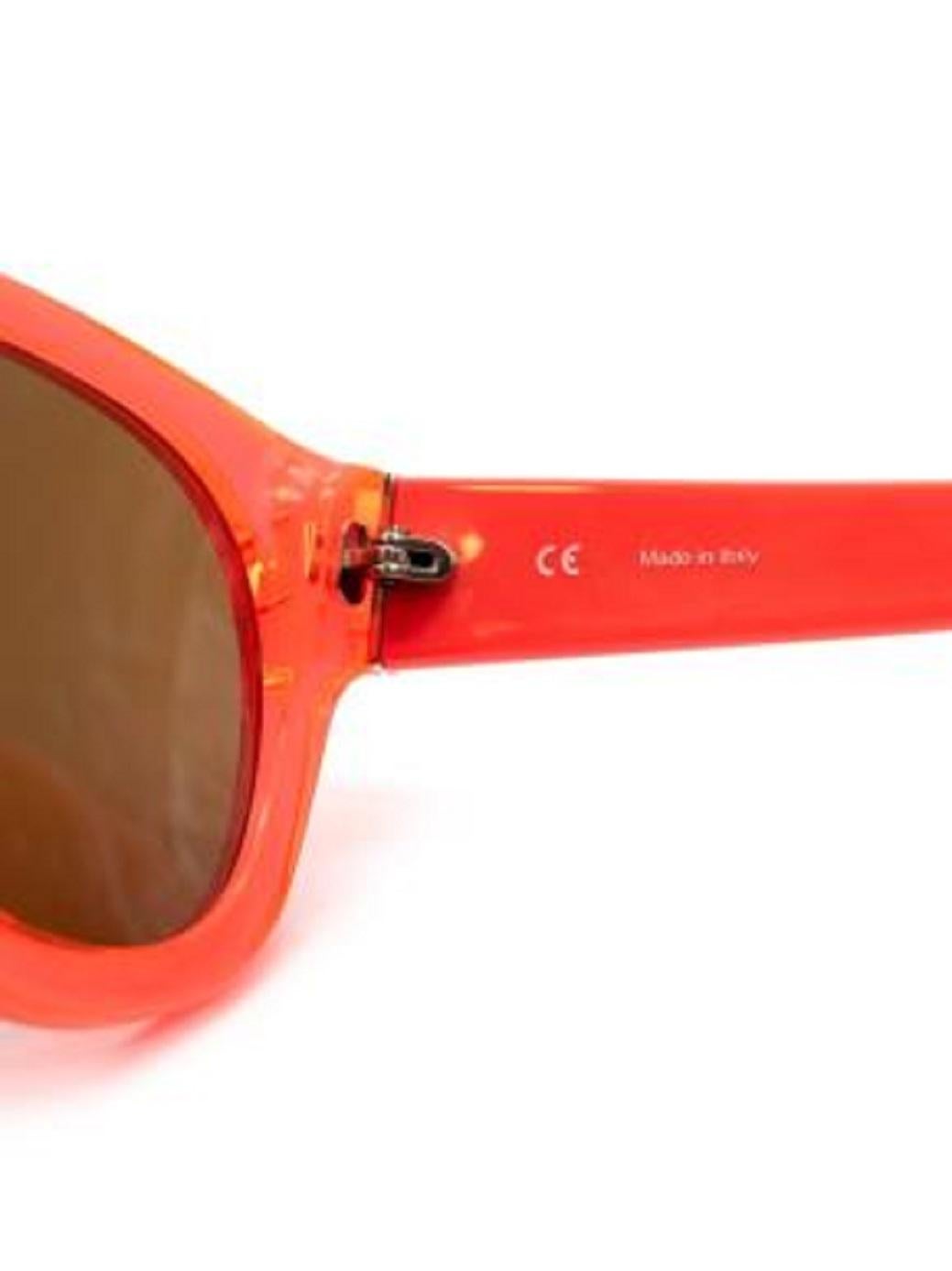 Loewe SLW779N Orange Sunglasses For Sale 2