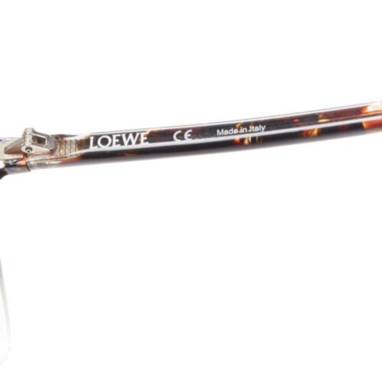 LOEWE SLW943 Filippa brown grey ombre gradient square oversized sunglasses 1