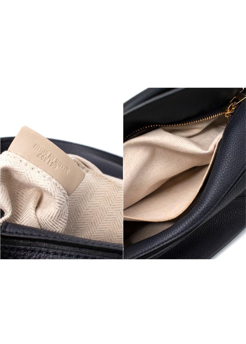 Loewe Small Puzzle Navy Calfskin Leather Bag For Sale 3