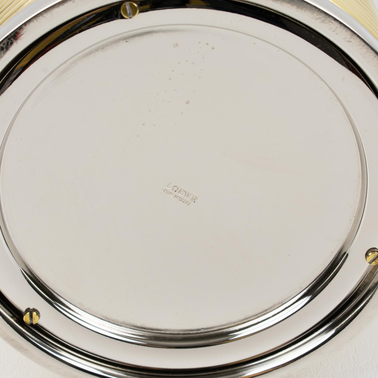 Carafe thermos isotherme en chrome de Loewe Spain, vers 1980 en vente 3