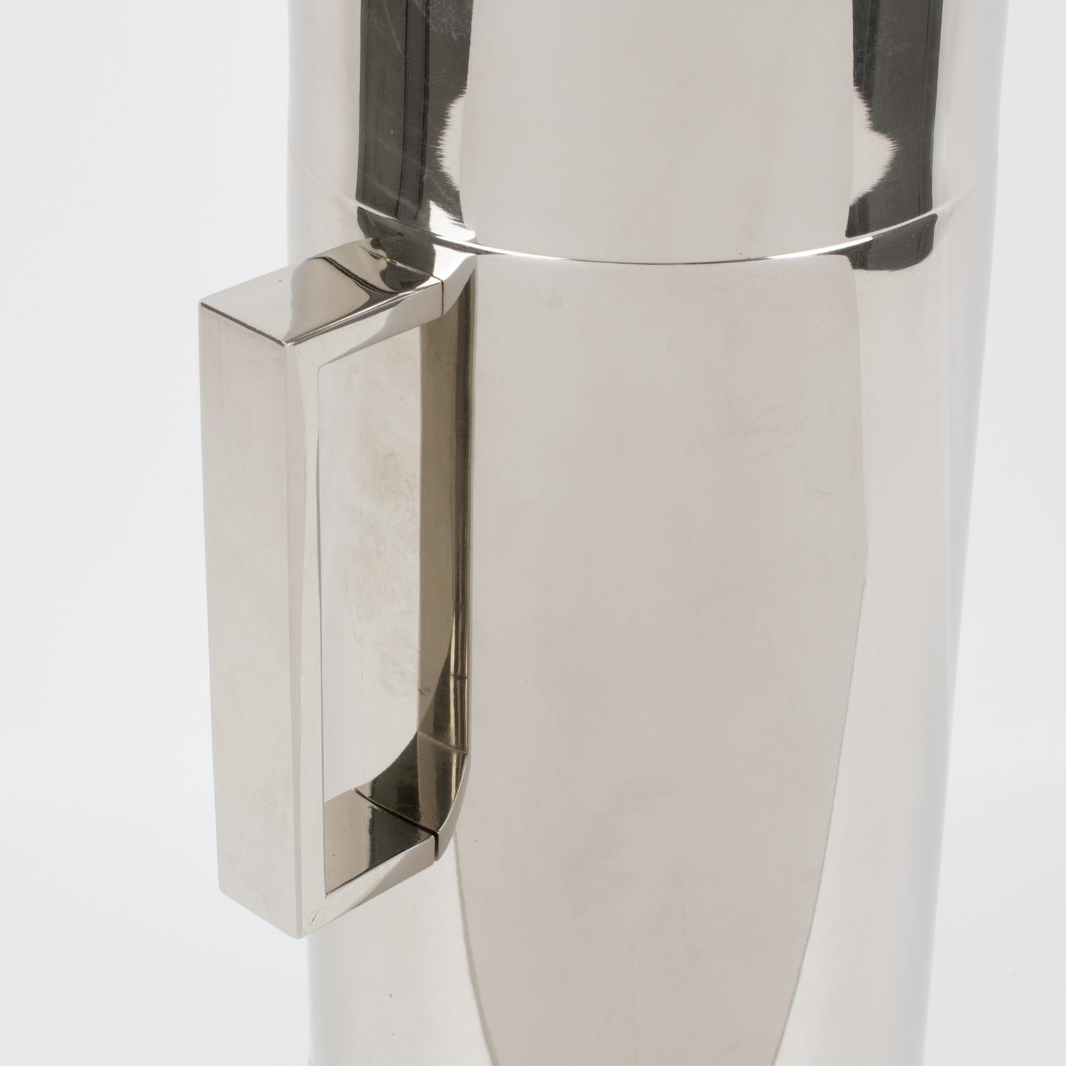 Carafe thermos isotherme en chrome de Loewe Spain, vers 1980 en vente 5