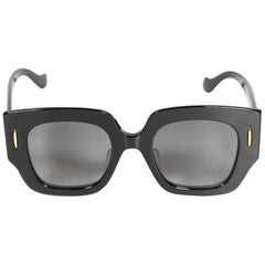 Loewe SS24 Black Anagram Oversized Sunglasses