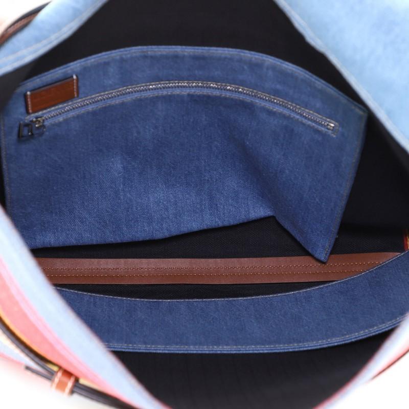  Loewe Strap Messenger Bag Denim Medium In Good Condition In NY, NY