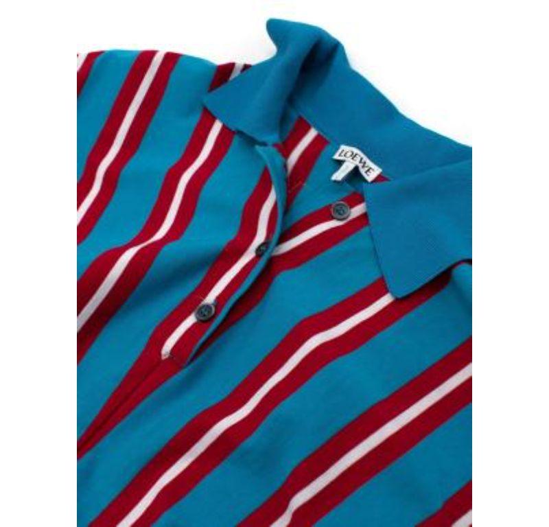 Loewe Striped Cotton Polo Dress For Sale 2