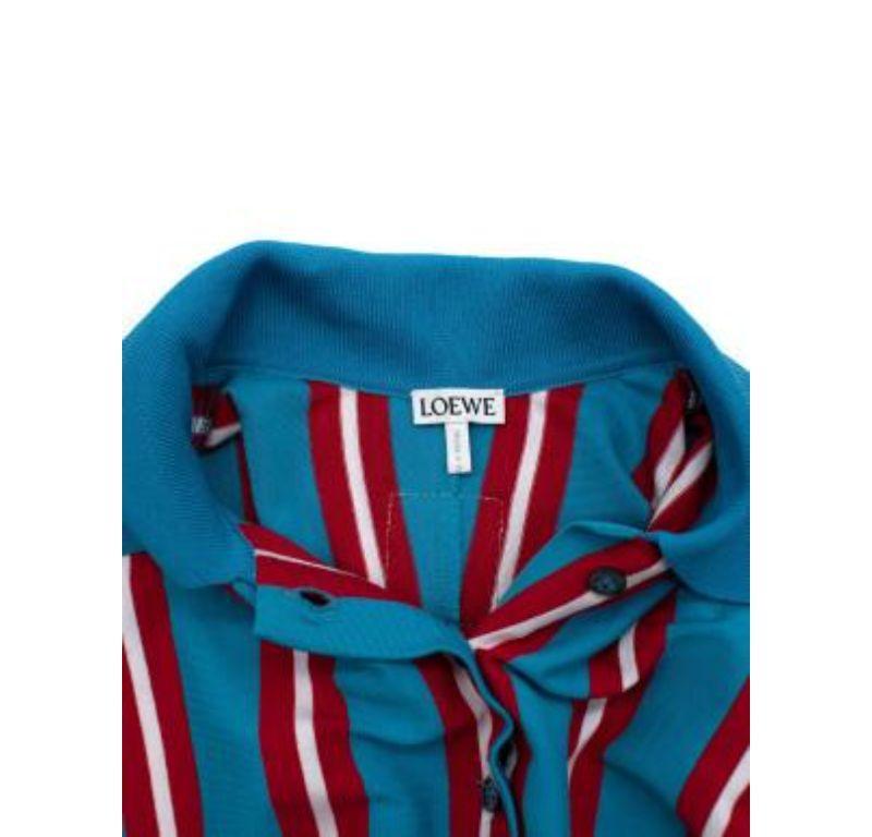 Loewe Striped Cotton Polo Dress For Sale 3